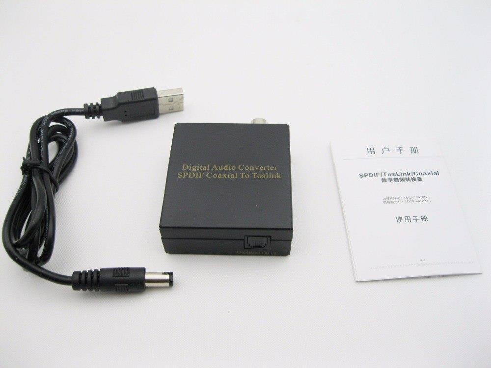 REDAMIGO Digital Audio Converter SPDIF Coaxial to Toslink Optical Digital Converter Audio Converter Adapter 003M1