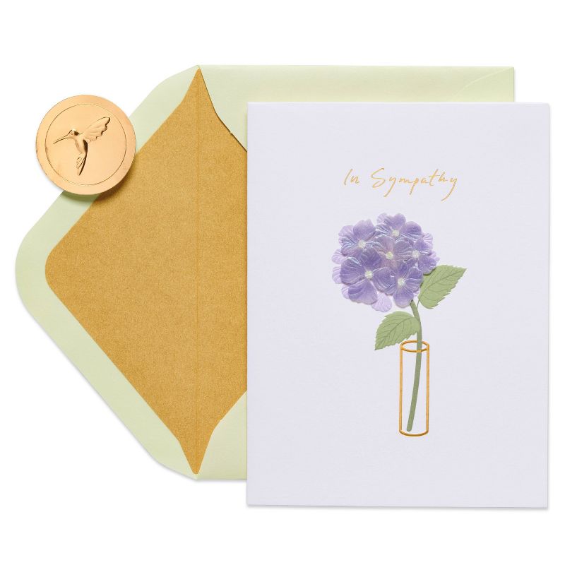 Handmade Floral in Vase Sympathy Card - PAPYRUS