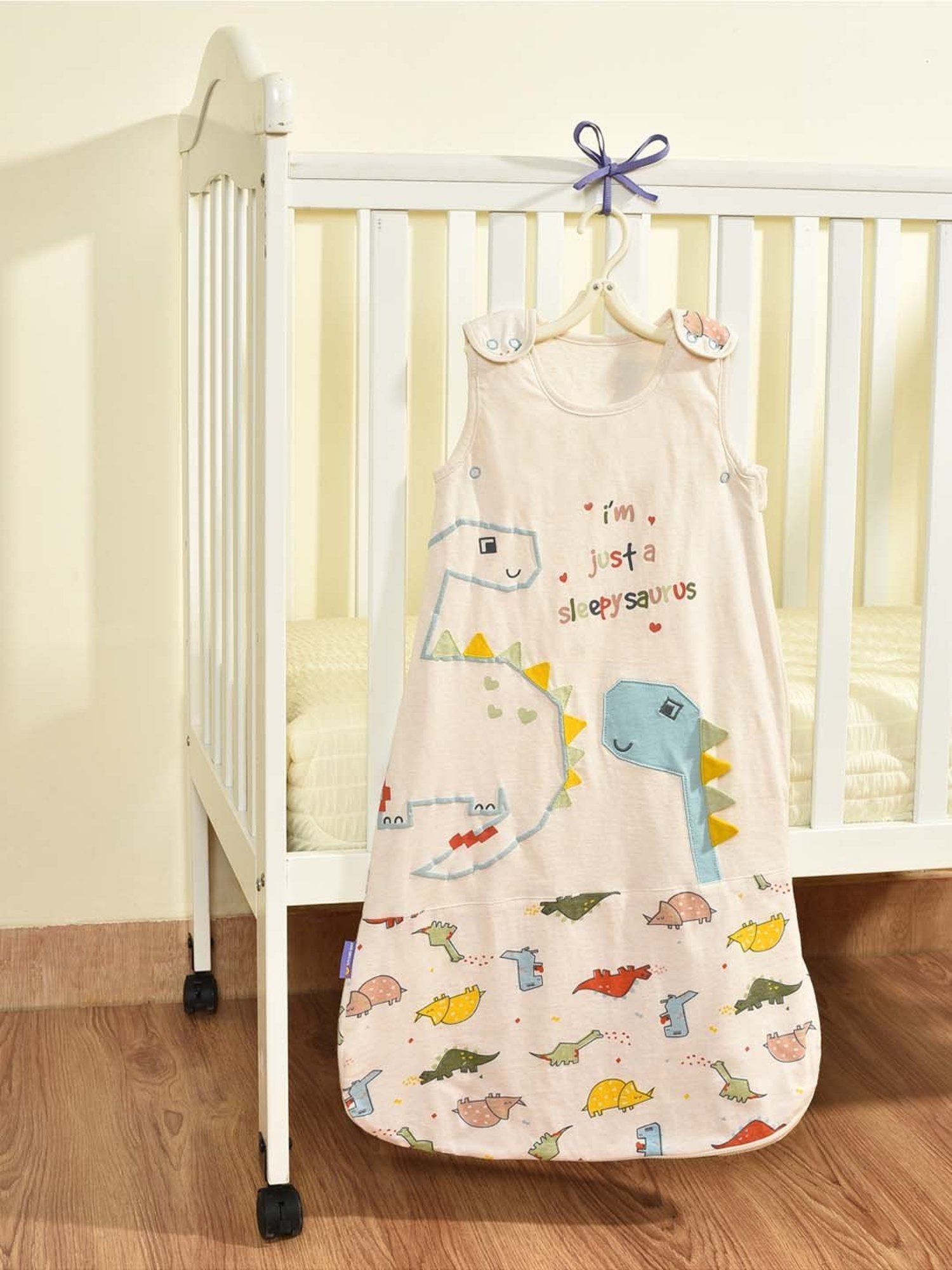 MiArcus Cream Cotton 420 GSM Sleeping Bag For Kids