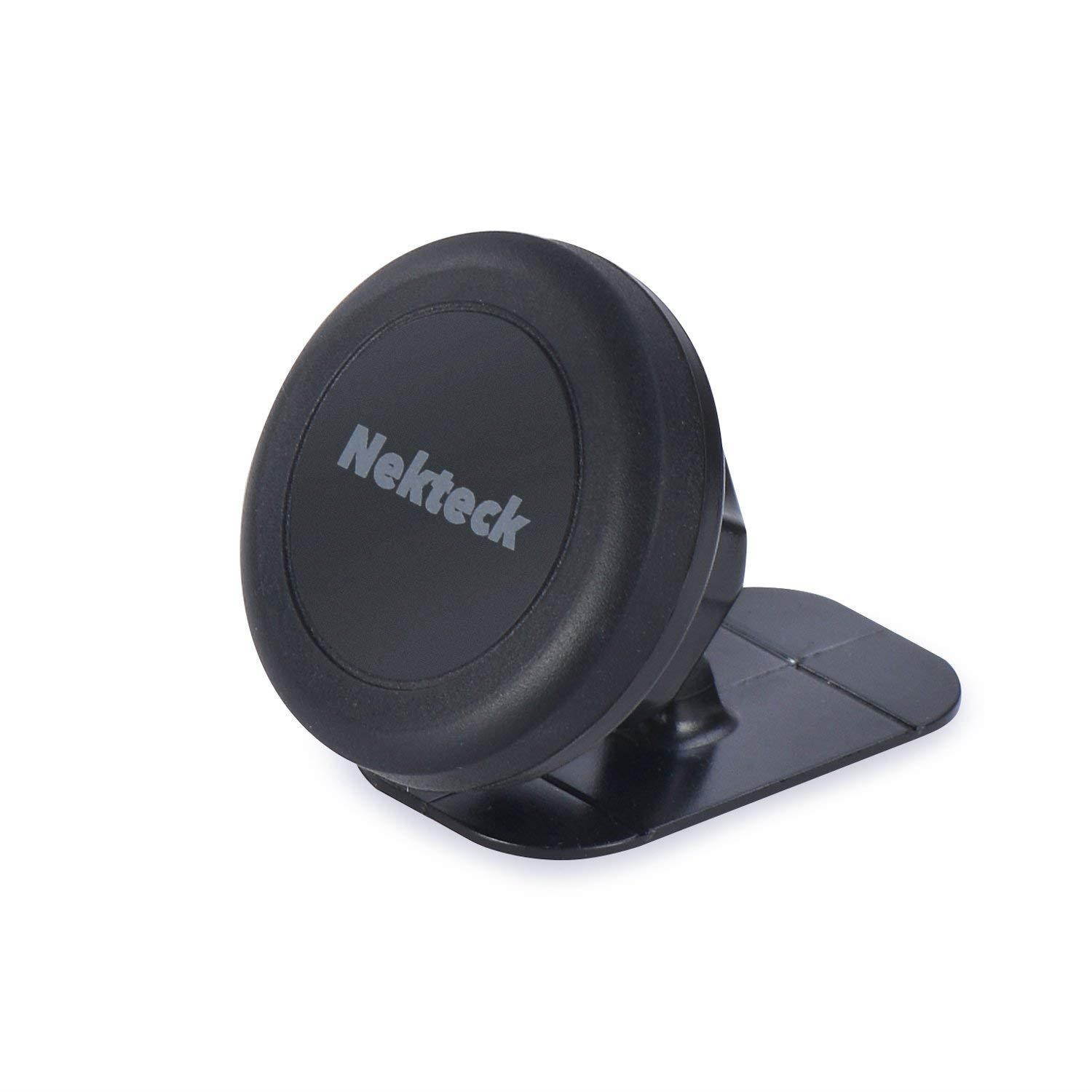 Car Mount, Nekteck Universal Stick on Dashboard Magnetic Car Mount Holder for iPhone 7 6 6S Plus 5S 5C 5 SE, Samsung Galaxy S6/S7 Edge Plus S5 Note 5 4 3, LG G5, Nexus 6P 5X More, Black