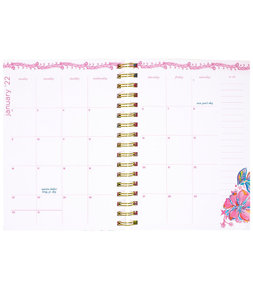 Lilly Pulitzer Cabana Cocktail 17 Month Jumbo Agenda