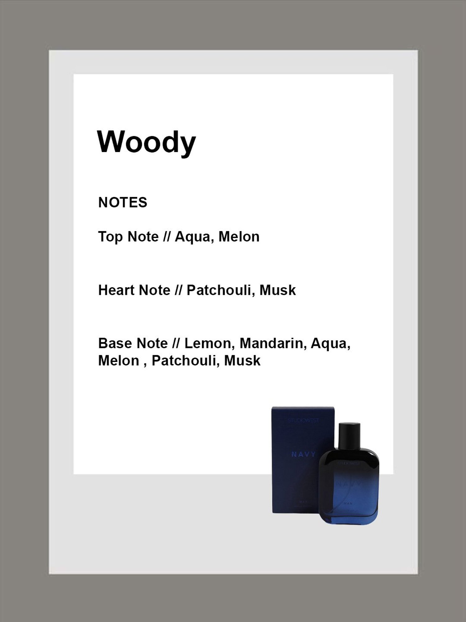 Studiowest Navy Man Eau de Parfum for Men - 100 ml