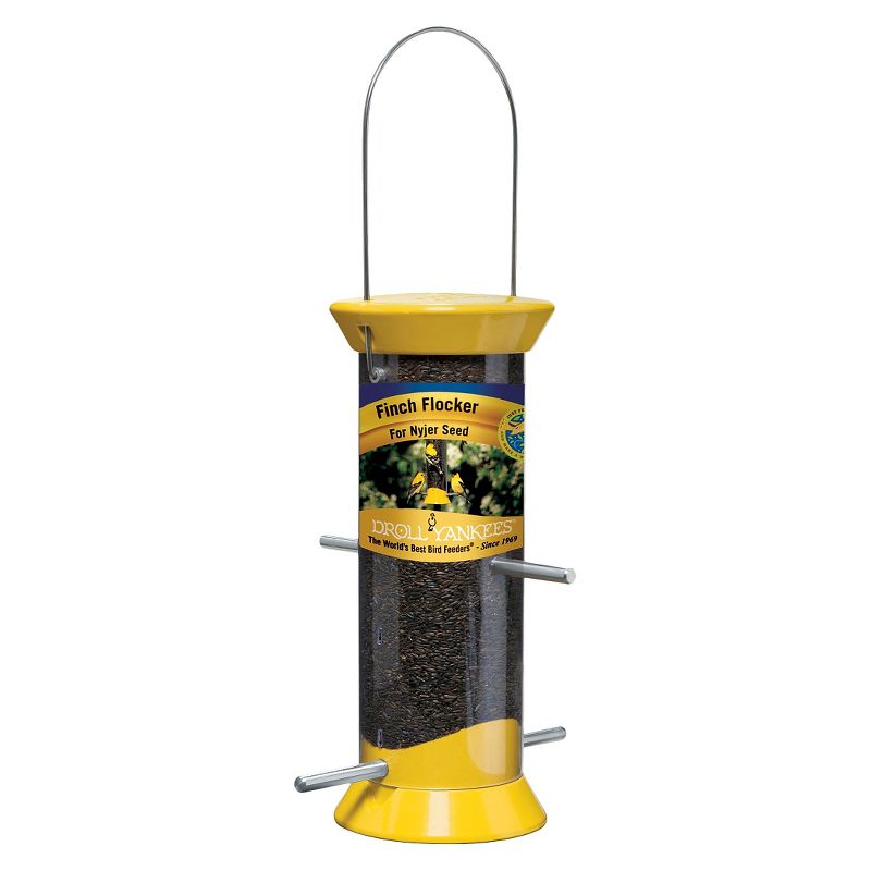 Droll Yankees New Generation 8" Finch Flocker Feeder - Yellow
