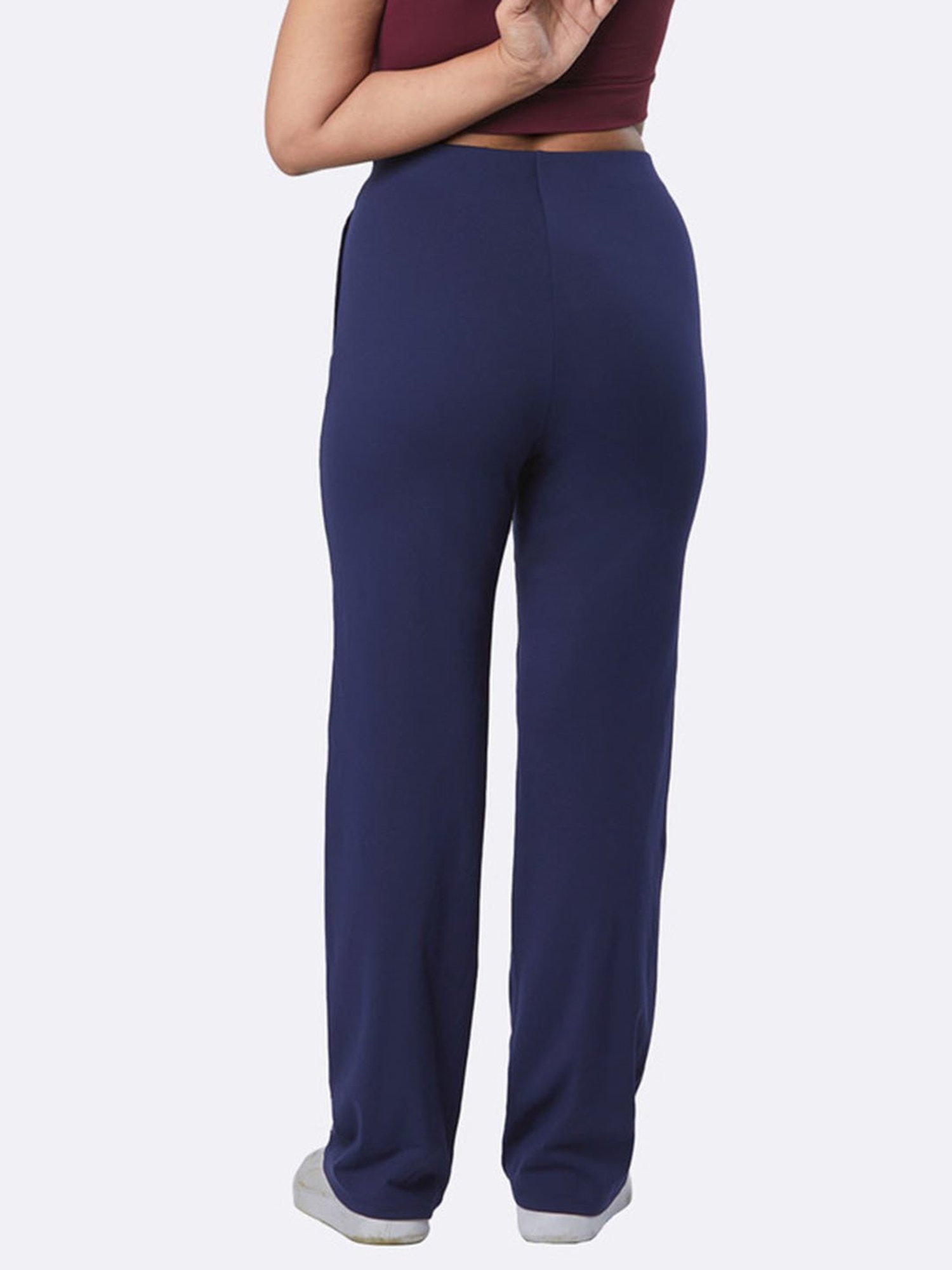BlissClub Navy On-The-Go Straight Pants