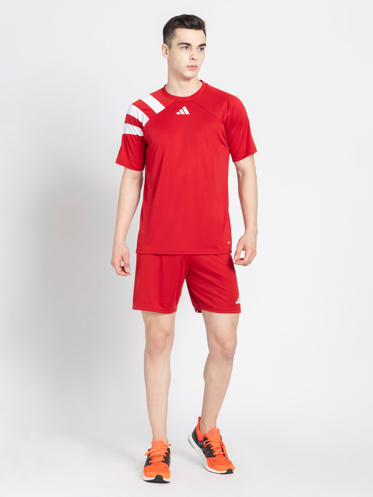 adidas Red Regular Fit Fortore 23 Football Shorts