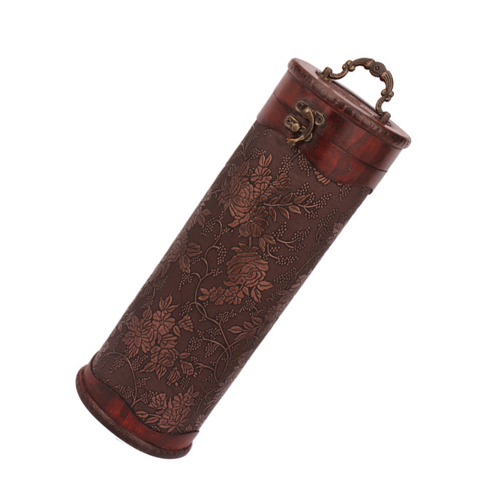 1Pc Wooden Wine Box Decorative Wine Storage Case Wooden Packing Box Gift