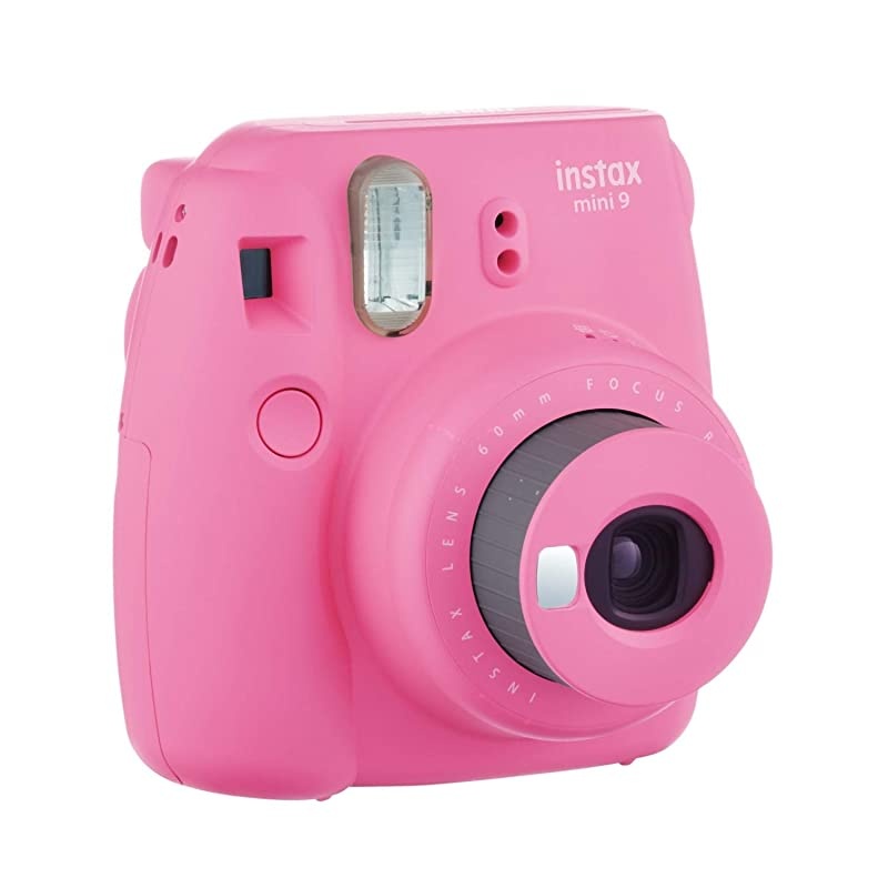 instax Mini 9 Instant Camera Flamingo Pink and instax Film Twin Pack 20 Exposures Bundle