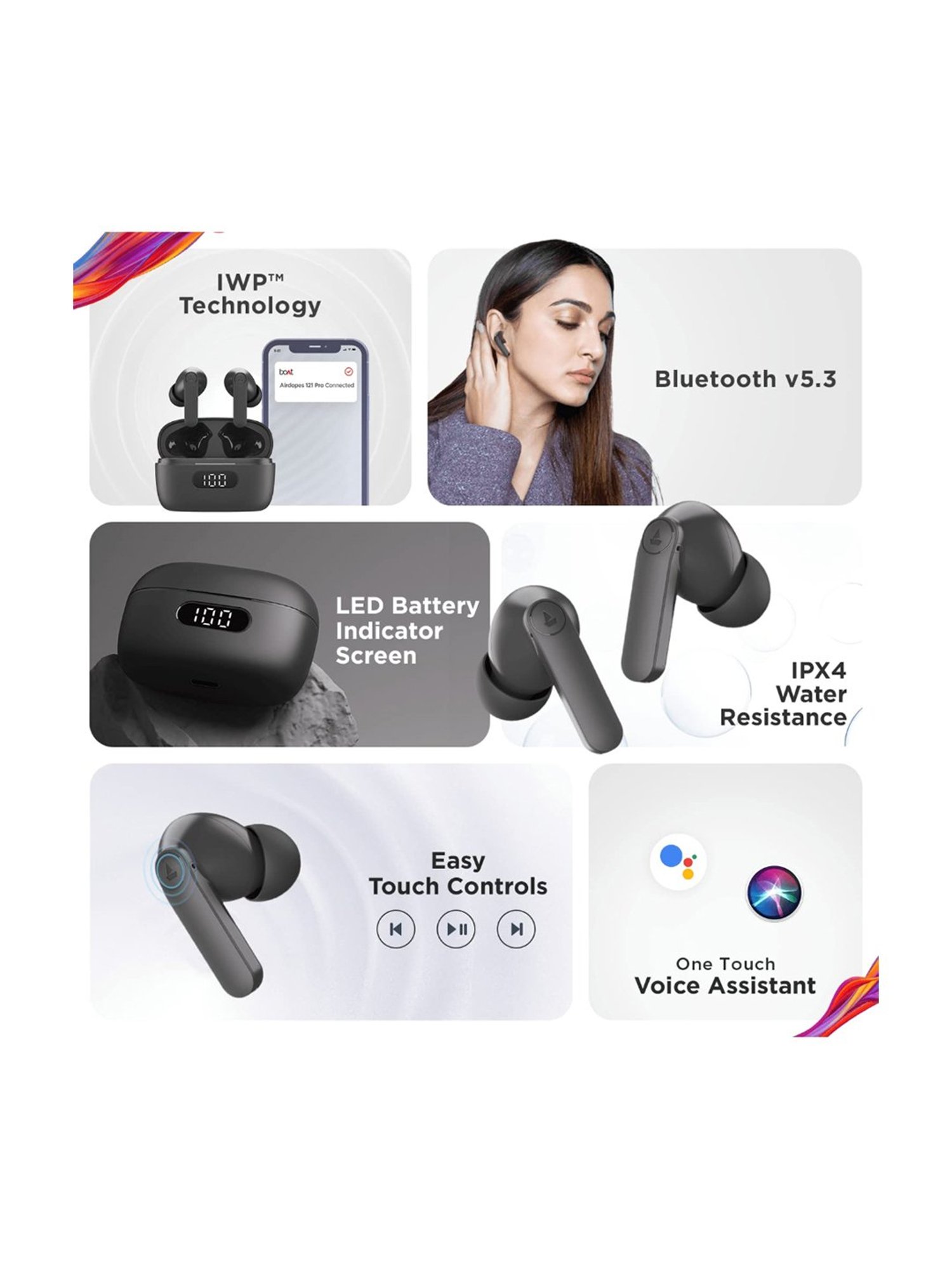 boAt Airdopes 121 Pro Bluetooth Truly Wireless Earbuds (Black)