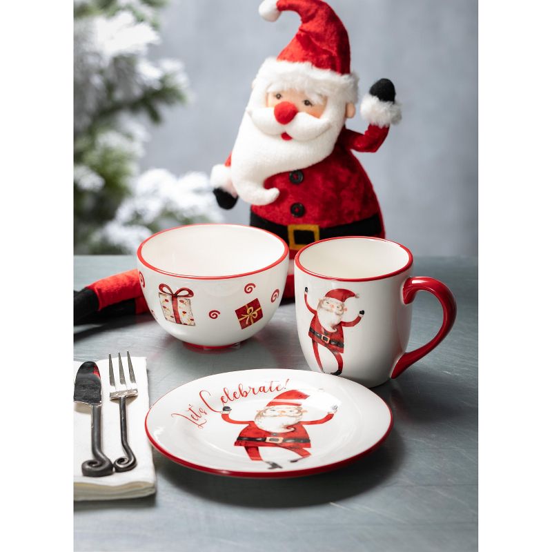 Blue Rose Polish Pottery Garland of Blue Dessert Plate