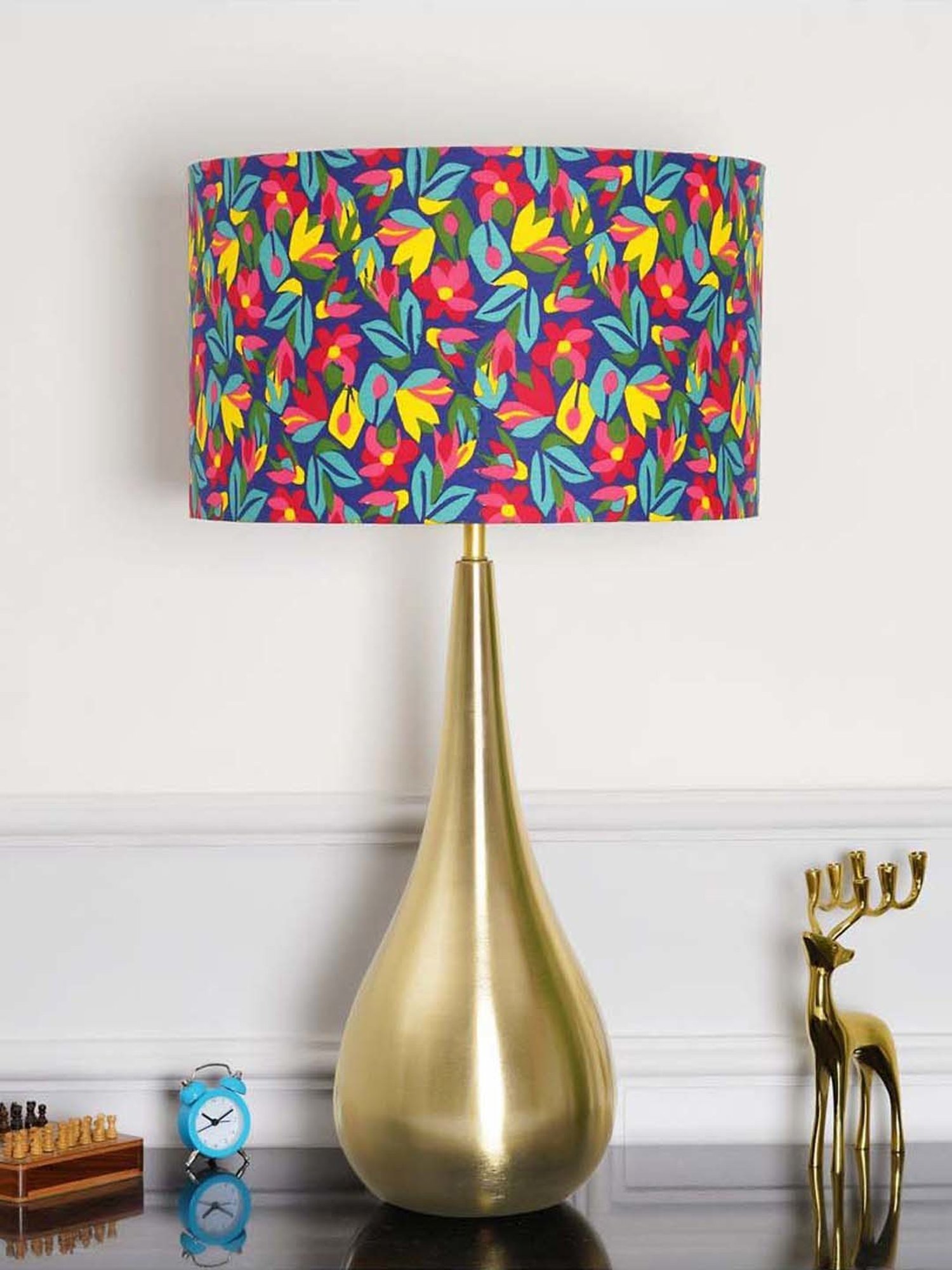 Kapoor E Illuminations Green Study Table Lamp - Set of 1