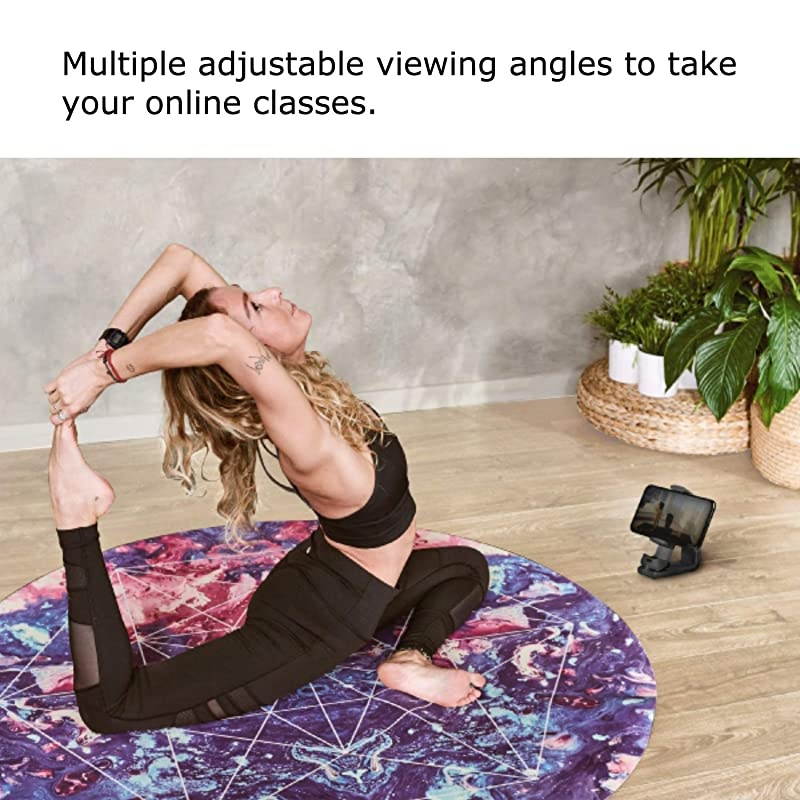 Airplane in Flight Phone Mount Handsfree Phone Holder for Desk with MultiDirectional Dual 360 Degree Rotation Pocket Size Travel Essential Accessory for Flying US Patent US10272847 B1