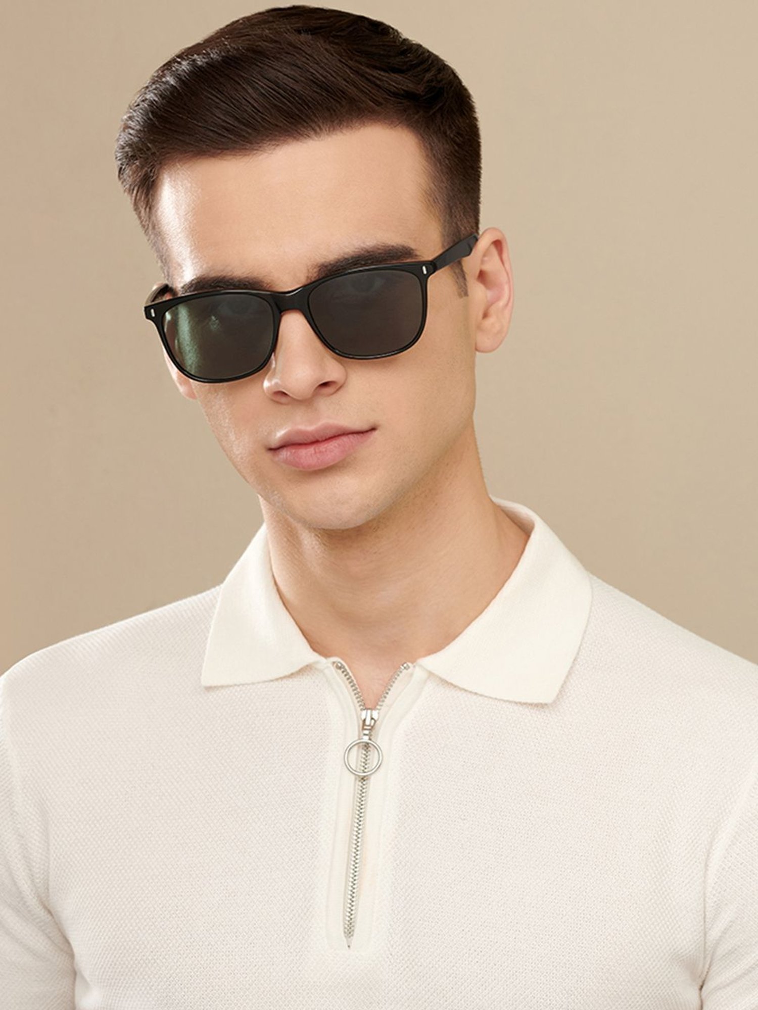 John Jacobs JJ S13311 Grey Square Sunglasses