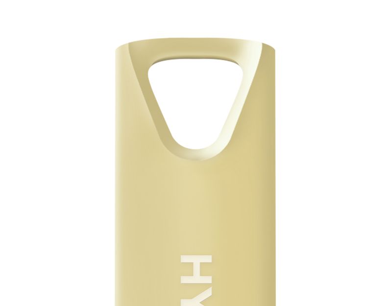 Hyundai Bravo Deluxe Keychain USB 2.0 Flash Drive 32GB Metal Gold -  U2BK/32GAG