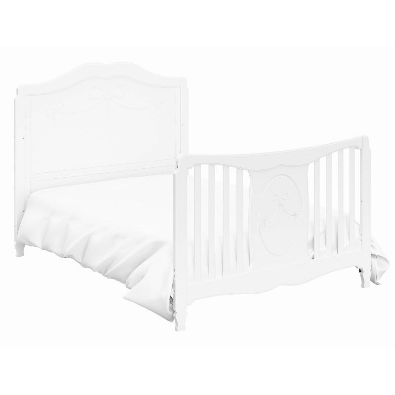 Storkcraft Princess 4-in-1 Fixed Side Convertible Crib - White