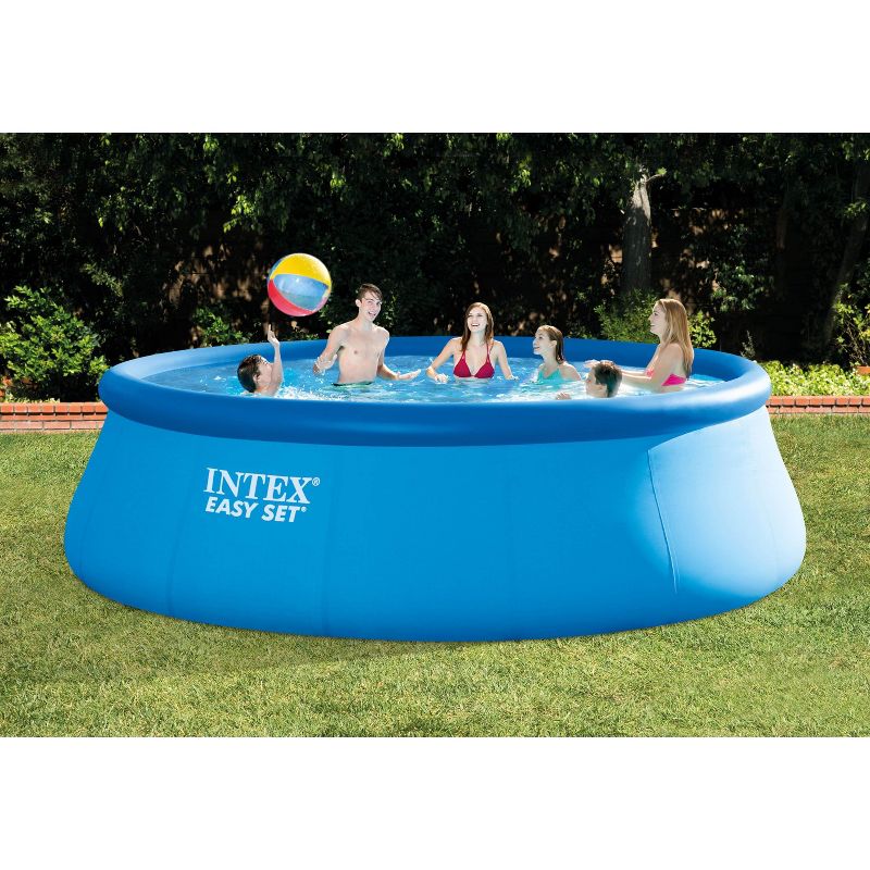 Intex 18ft x 48in Easy Set Above Ground Pool with Pump & Krill Automatic Vacuum