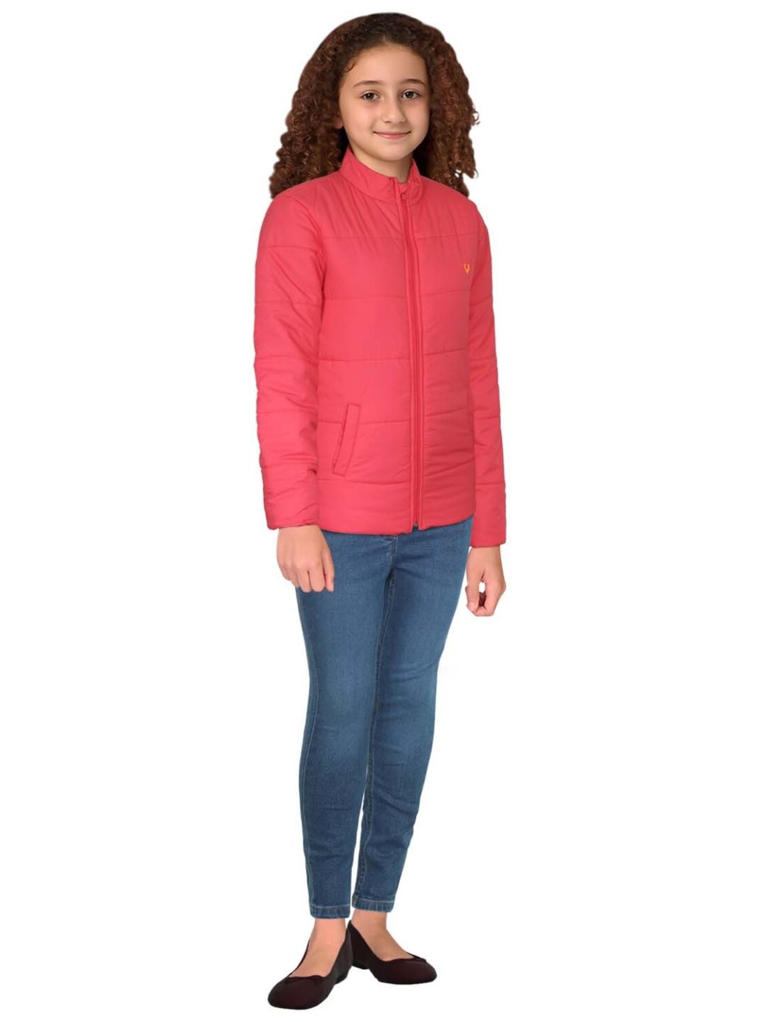 Elle Kids Black Self Pattern Jacket