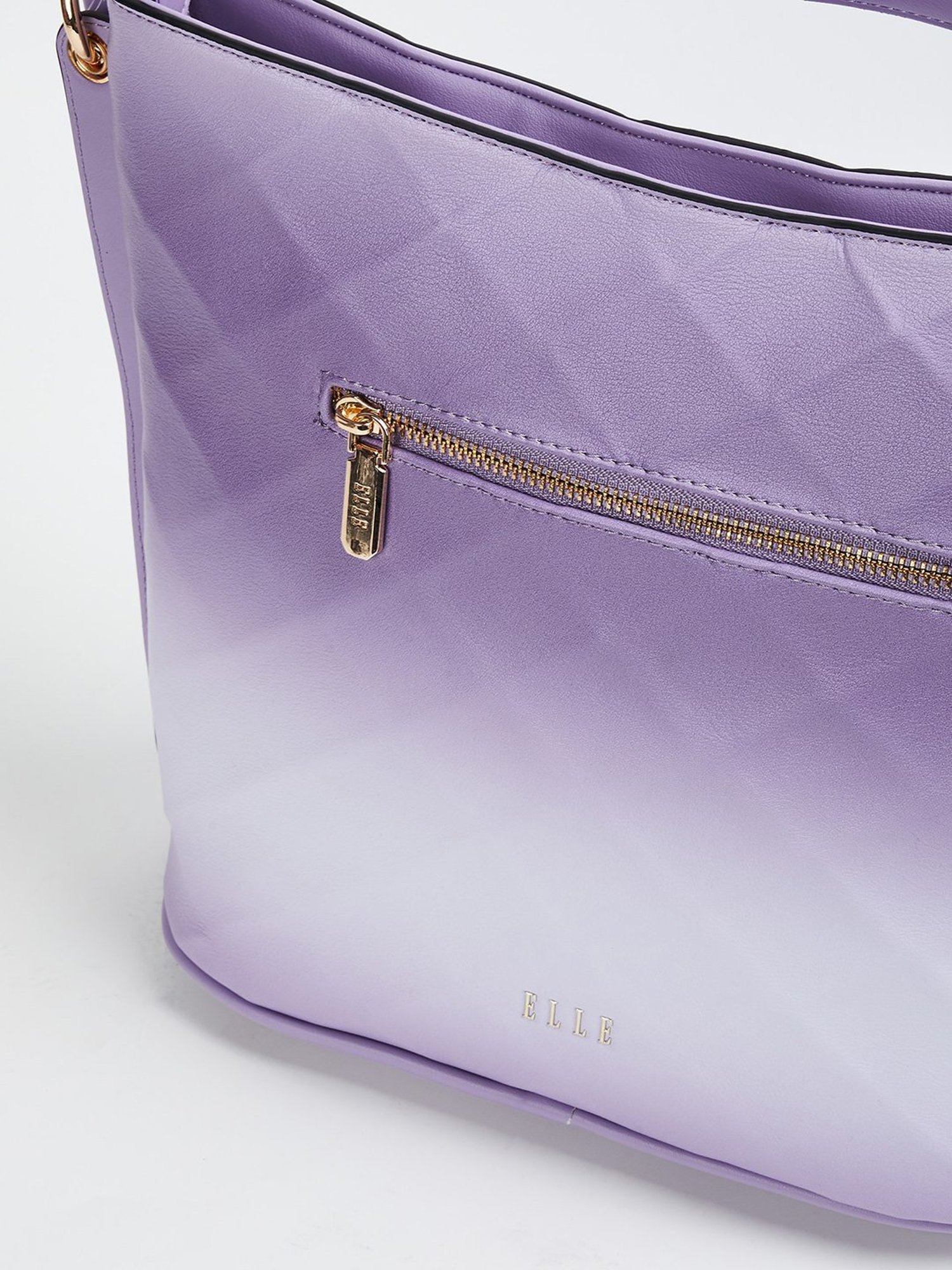 Elle Lilac Textured Hobo Bag