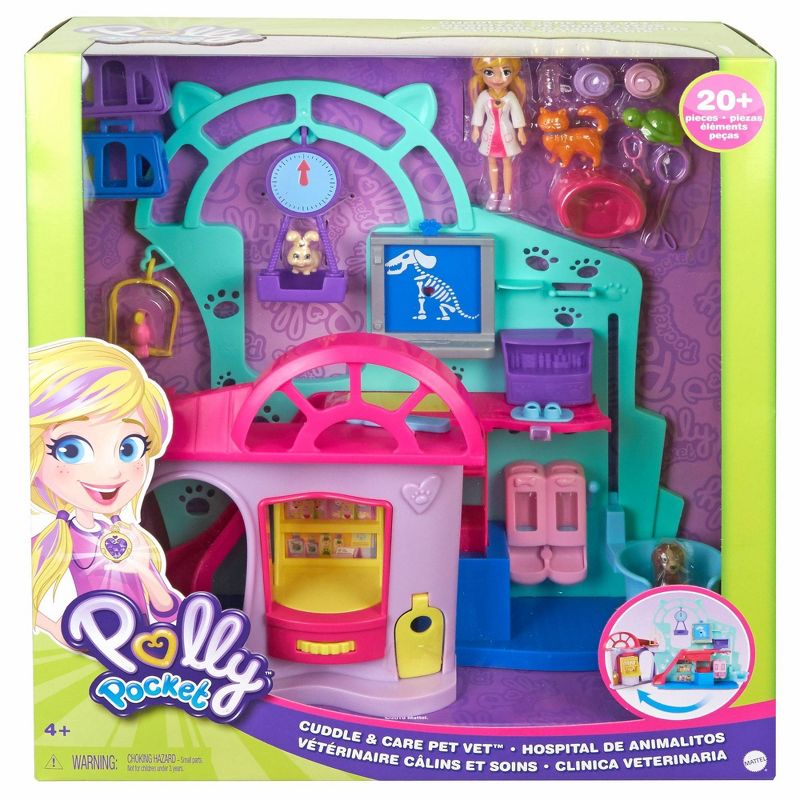 Polly Pocket Cuddle & Care Pet Vet Playset