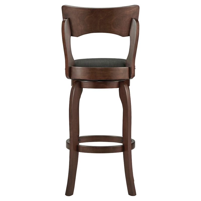29" Calder Swivel Barstool Wood/Charcoal - Inspire Q
