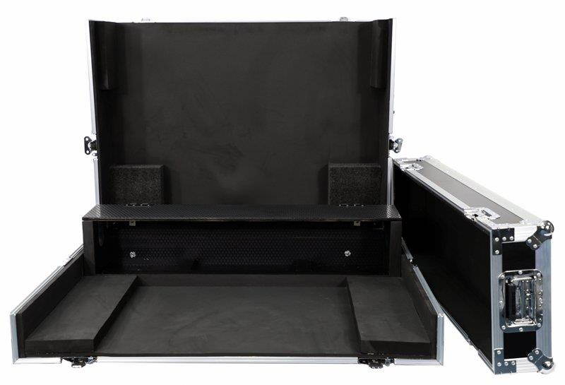 Deejay LED TBHM32DOGHOUSEW Fly Drive Case for Midas M32 Digital Mixer with Wheels, Black