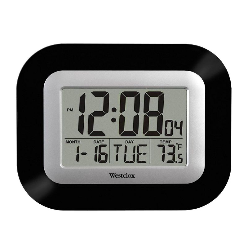 Large LCD Wall Clock - Westclox