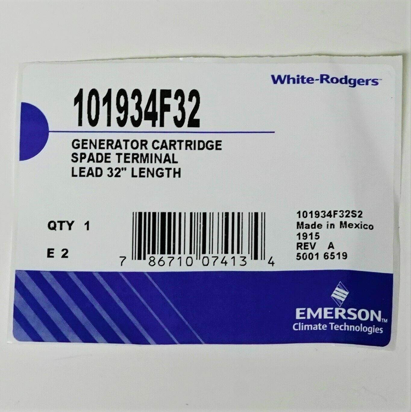 101934F32   Pilot Generator Thermopile 750mv millivolt for 1950-001