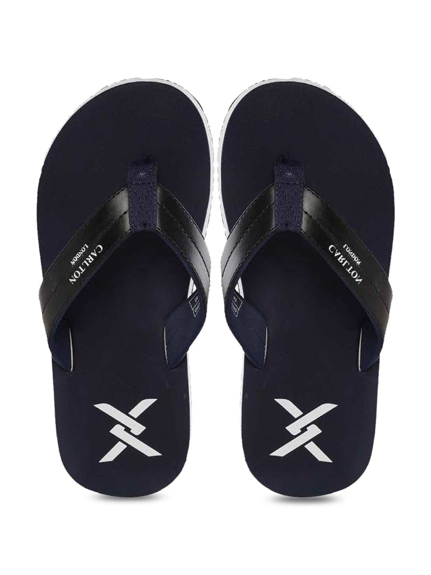 Carlton London Men's Navy Flip Flops
