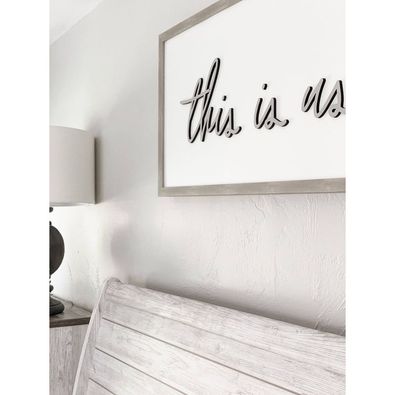 38" x 19" This Is Us Magnet Board Wall Art - Petal Lane