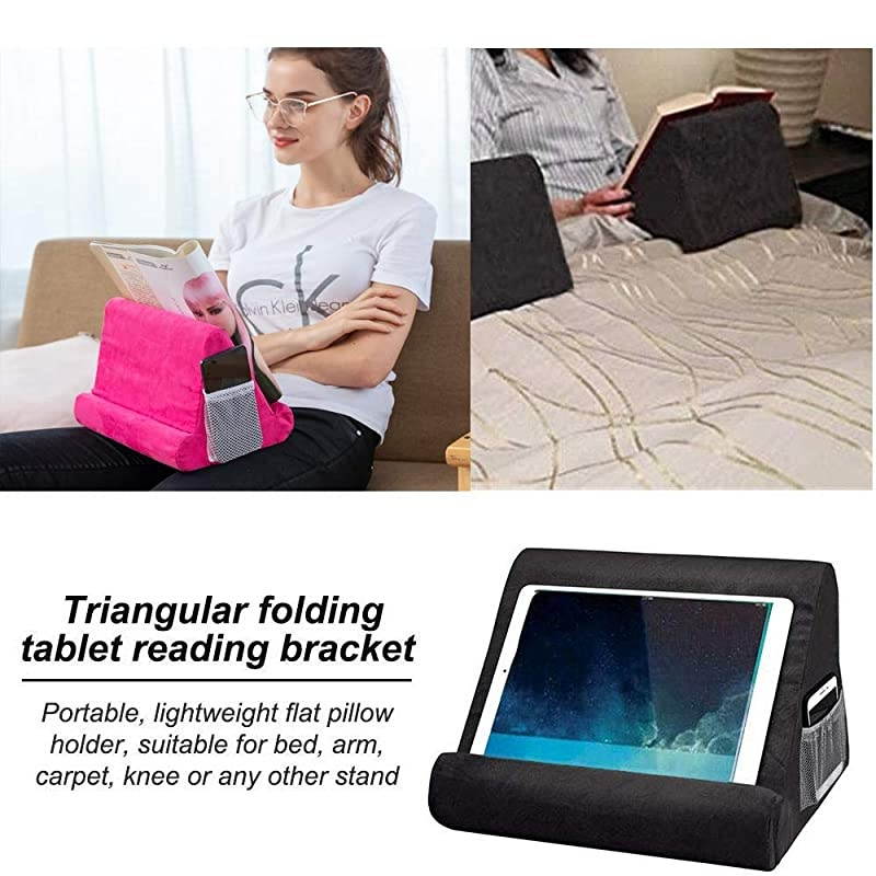 Soft Pillow Tablet Pillow Stand for Ipad Stand MultAngle Tablet Phone Holder Lap Stand Mobile Phone Holder Gray