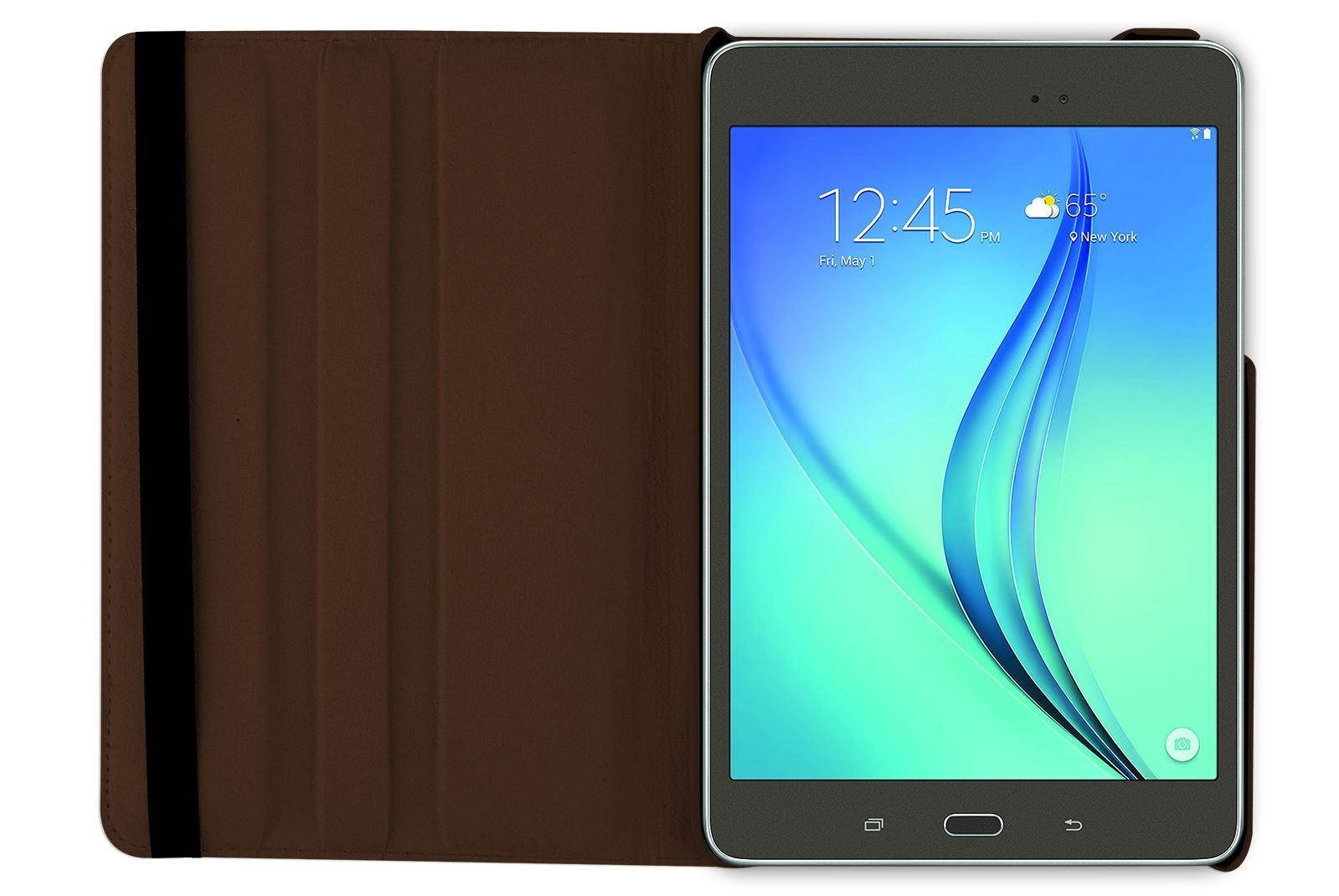 Hellfire Trading PU Leather Case 360 Rotating for Samsung Galaxy Tab A 8 T350 8" - Purple