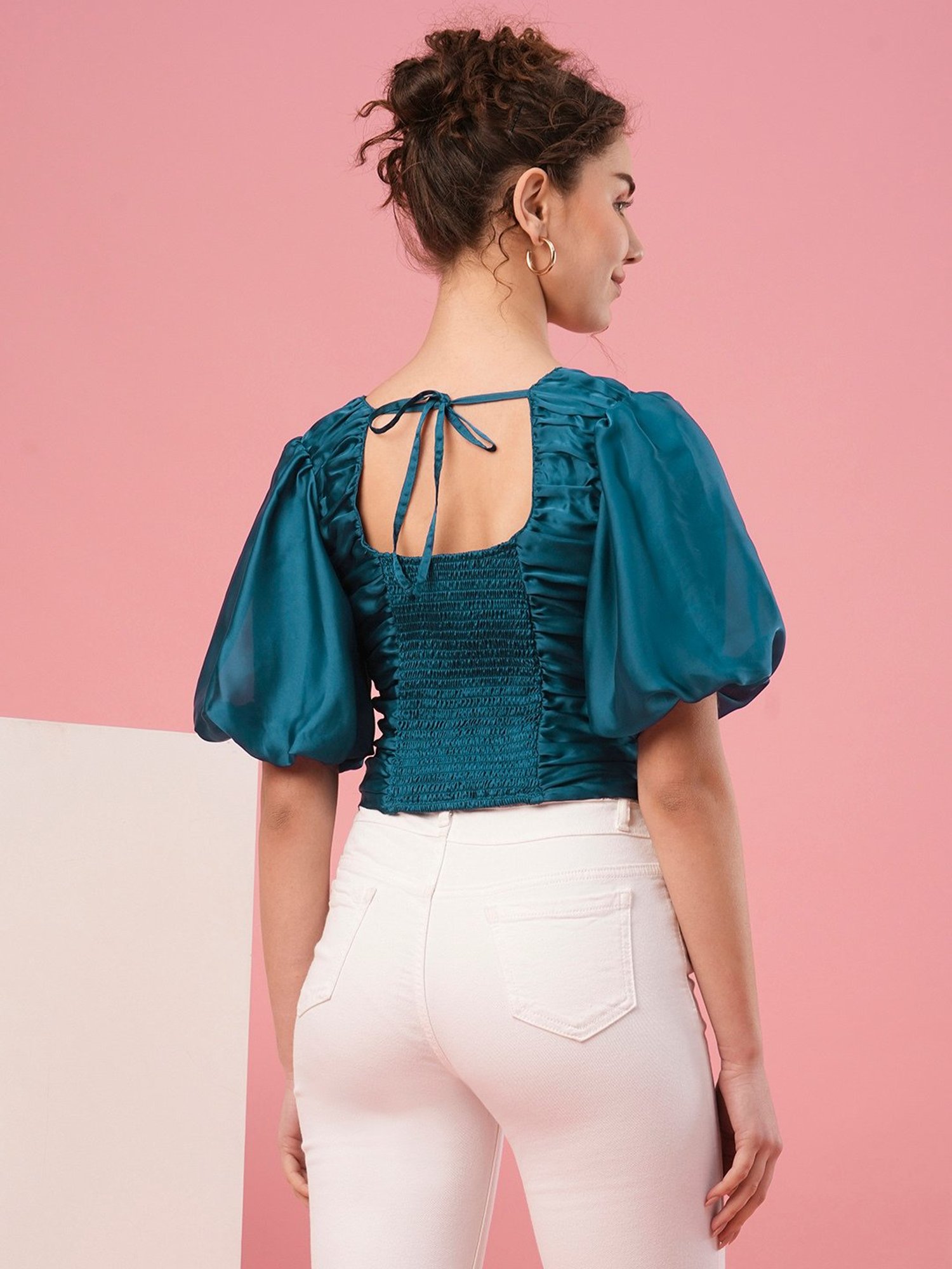 Globus Teal Regular Fit Top