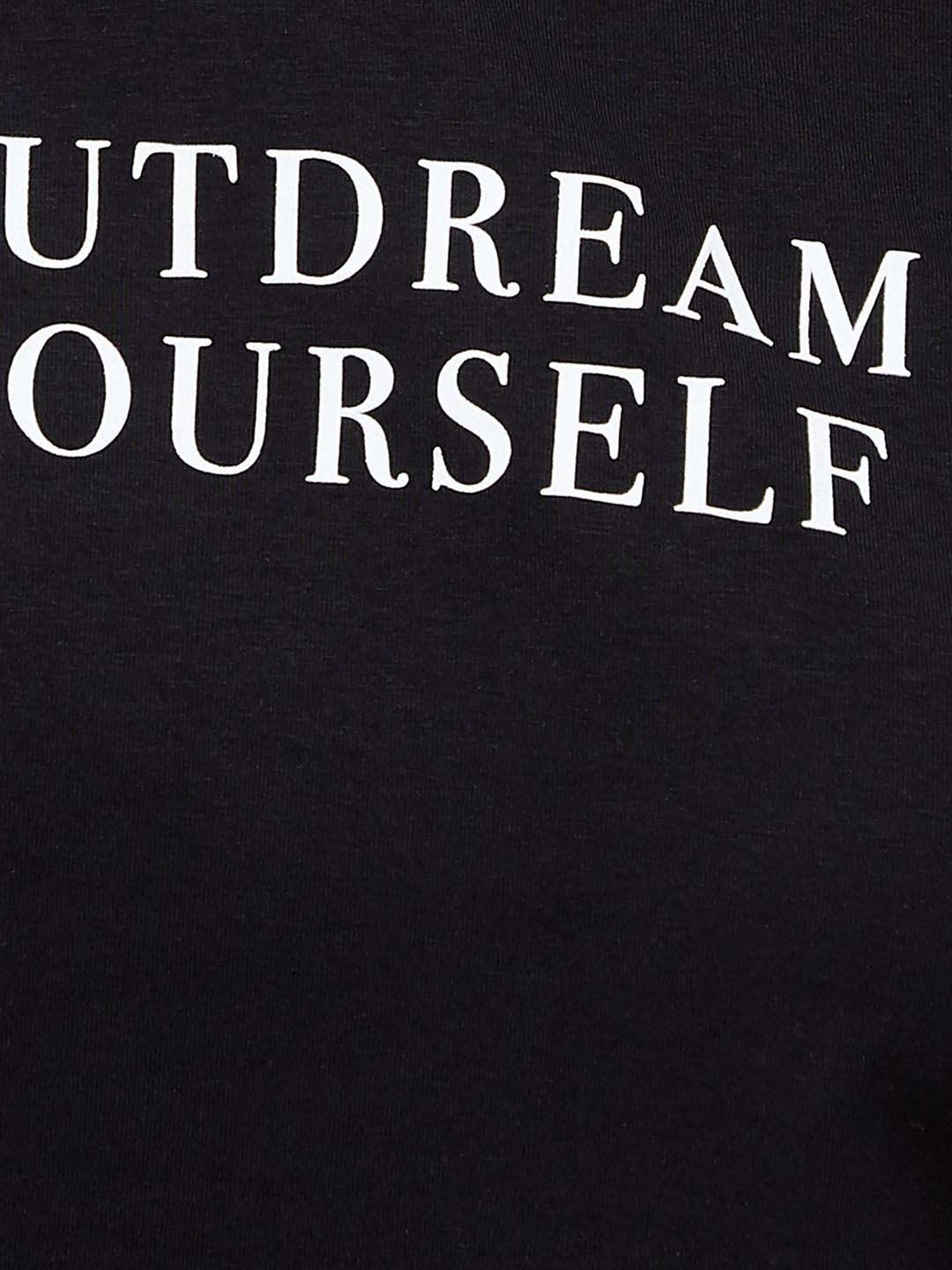 KAPPA Black Cotton Printed Sports T-Shirt