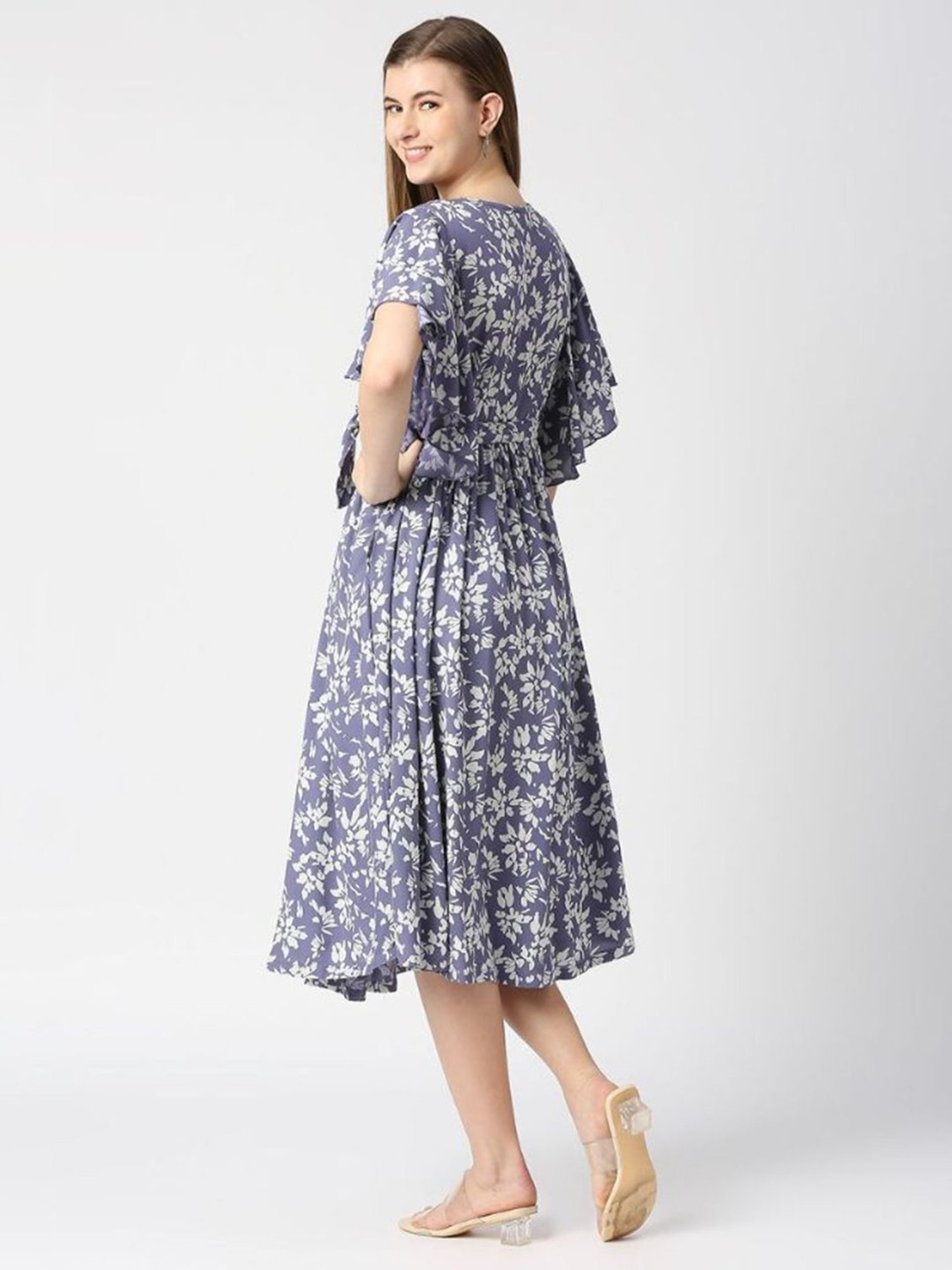 Mine4Nine Multicolor Printed Maternity Kurta