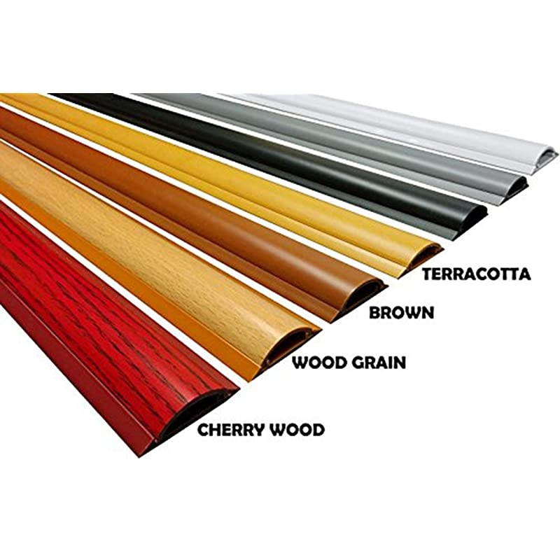 Shield Cord Cover Model CSX15 Length 31quot Color Wood Grain Pack of 2