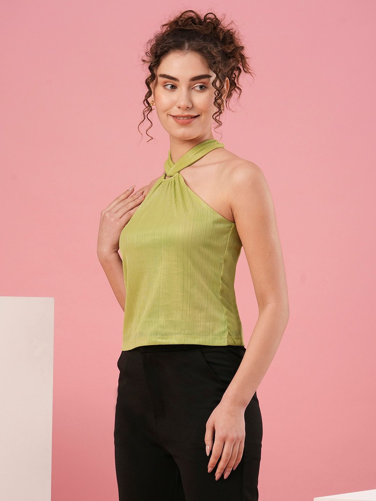 Globus Lime Regular Fit Top