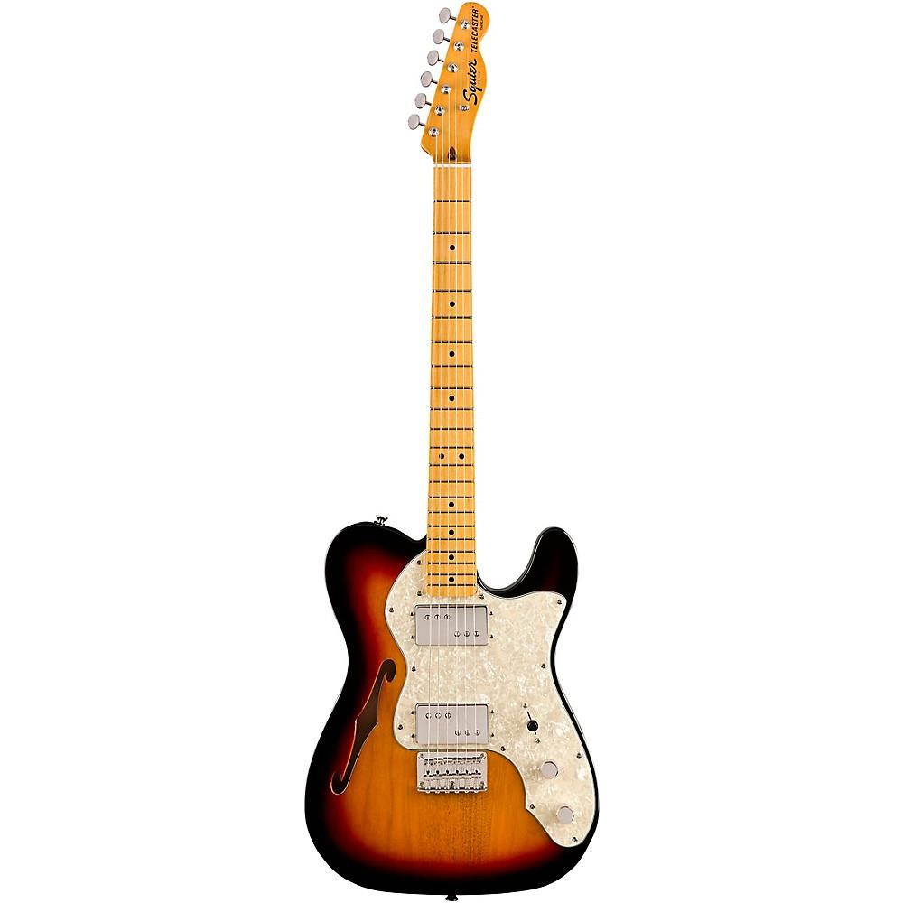 Squier Classic Vibe '70s Telecaster Thinline Maple Fingerboard Electric Guitar 3-Color Sunburst