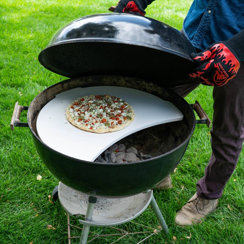 22" Heat Deflecting Grill Stone White - BBQ Dragon