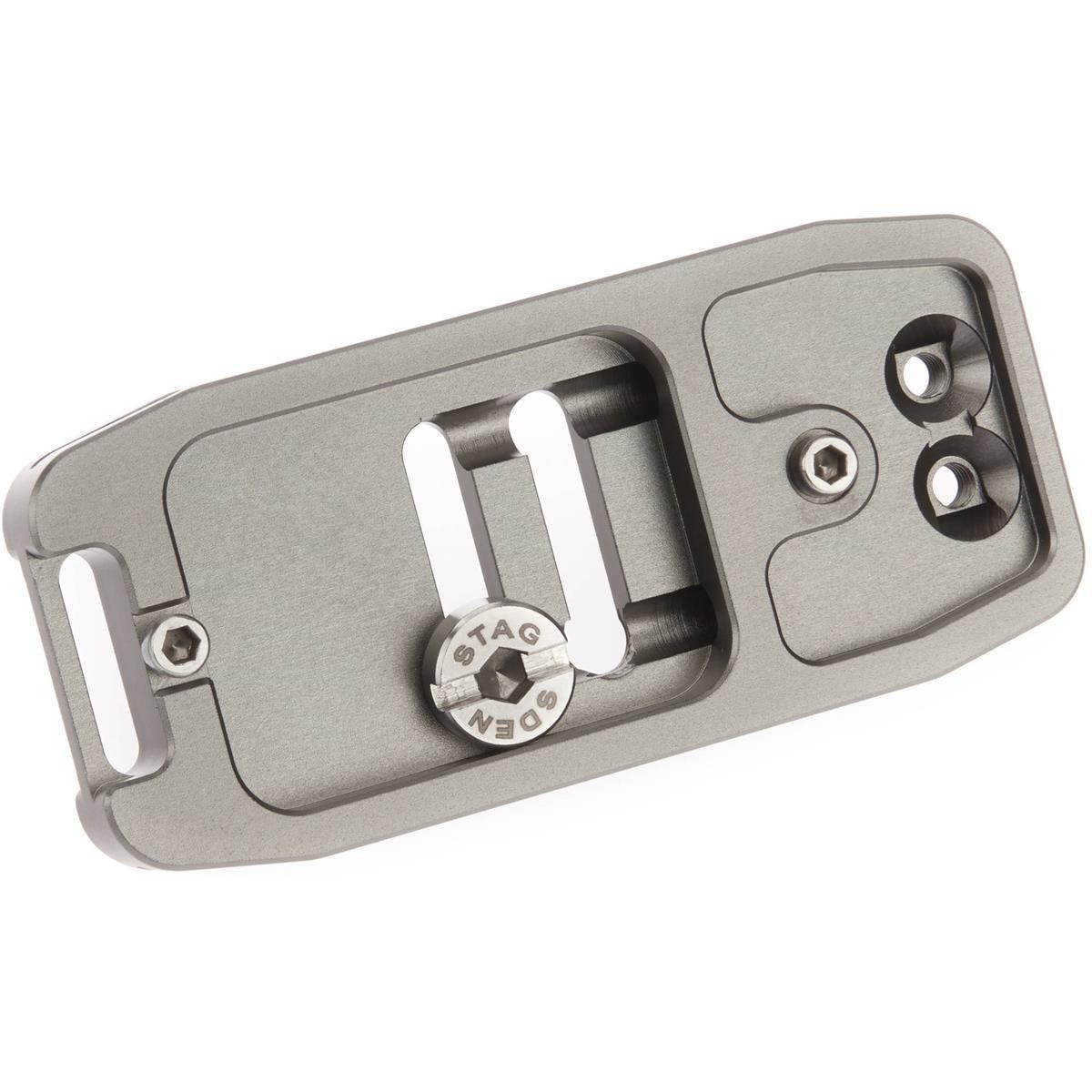 3 Legged Thing Base85 Arca Swiss for 85mm Wide QR Plate, Metallic Slate, Gray