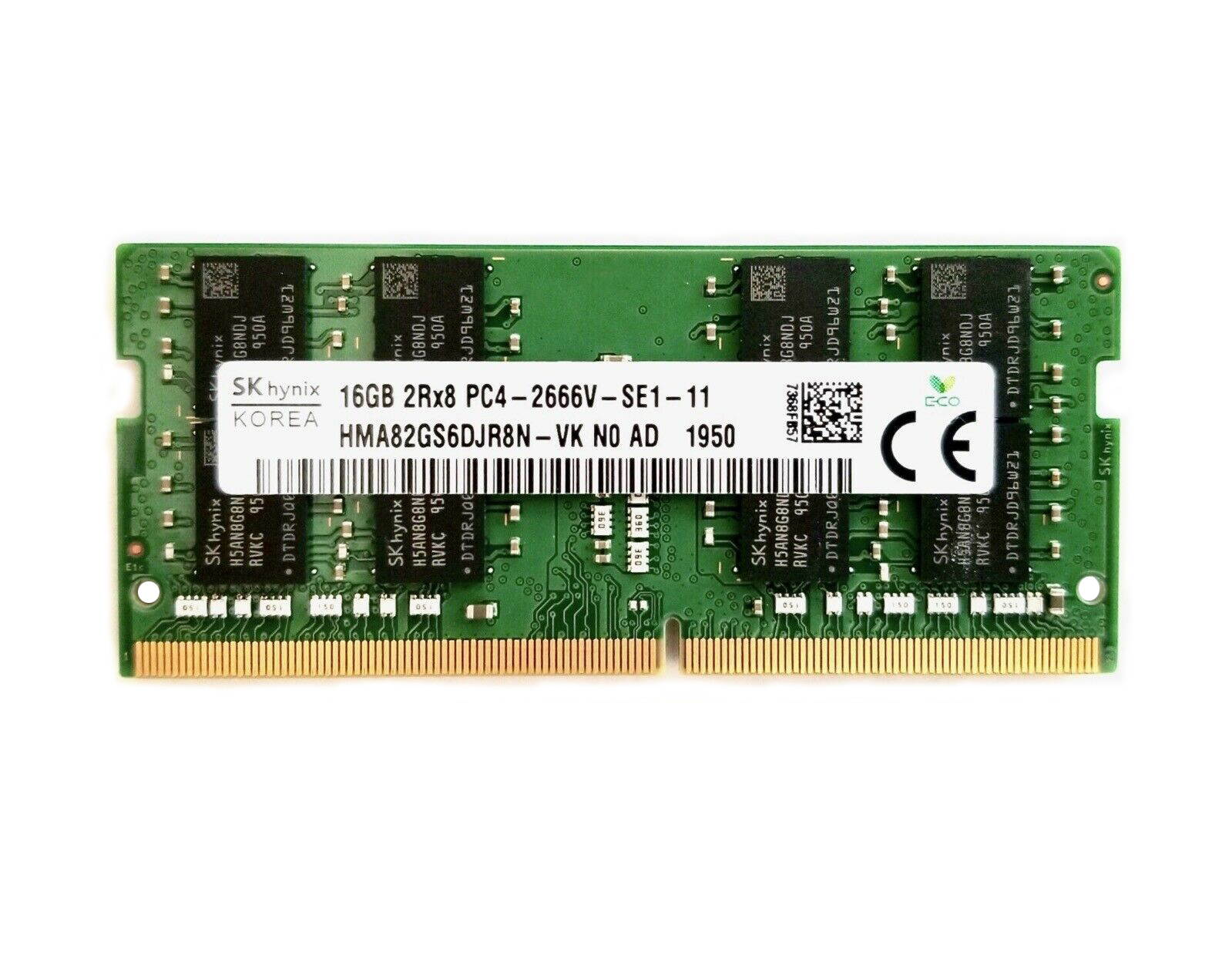 Hynix 32GB (2X16GB) HMA82GS6DJR8N-VK 2666MHz DDR4 RAM is SODIMM PC4-21300 Mac Mini iMac Memory