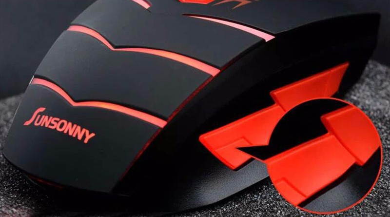 Funtech T-M50 USB Wired Gaming Mouse Professional Mice With Colorful LED For Dota LOL Photoelectric PC Desktop Notebook Mouse