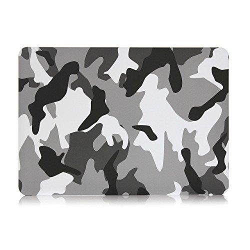 iZi Way Military Style Plastic Hard Case with Black Keyboard Cover for Apple Laptop MacBook Air 13 Inch (Models: A1369 and A1466), Camouflage City Grey