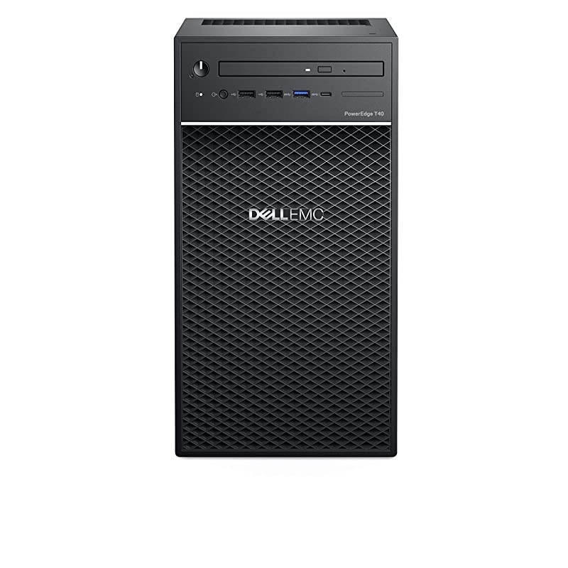Upgrades PowerEdge T40 Tower Server (T30 Updated Version), Intel Quad-Core Xeon E-2224G 3.5GHz, 32GB DDR4 ECC UDIMM Memory, 2TB Hard Disk Drive, DisplayPort, DVD-RW, No Operating System, Black