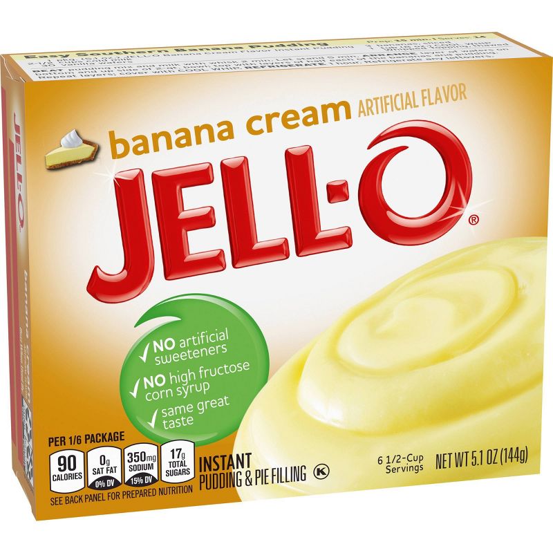 JELL-O Instant Banana Cream Pudding & Pie Filling - 5.1oz