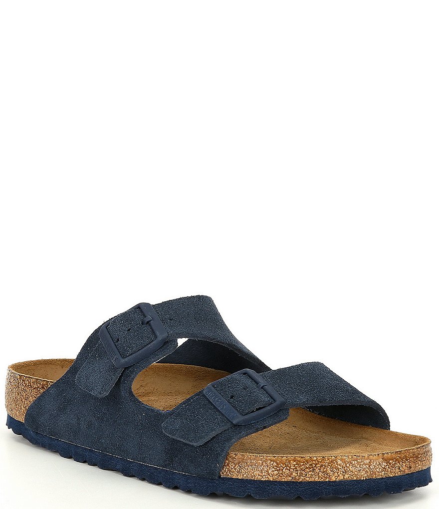 Birkenstock Arizona Men's Suede Double Banded Slip On Sandals