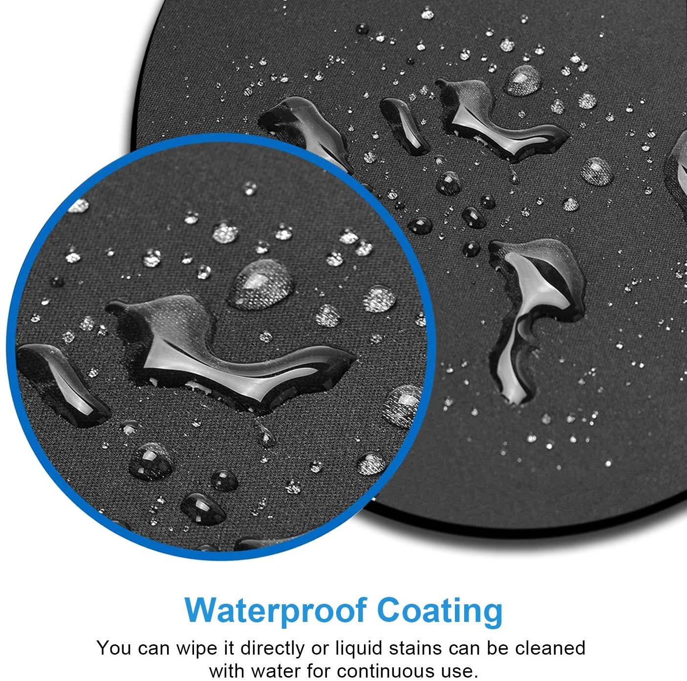 Pink Cute Hedgehog Round Mouse Pad Personalized Design Mouse Pads Small Size Non-Slip Rubber Base Mousepad for Laptop & Computer