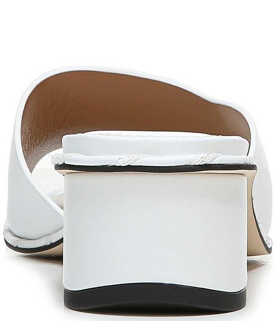 Sarto by Franco Sarto Alden Leather Block Heel Slides