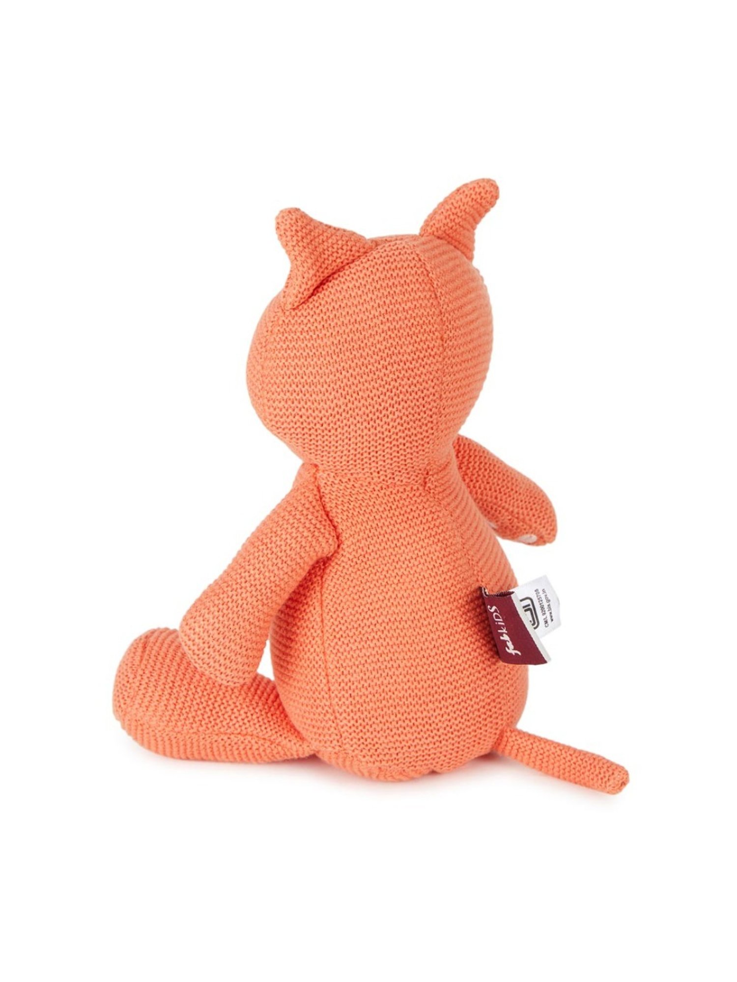 Fabindia Fabkids Toys Orange Cotton Cat Toy