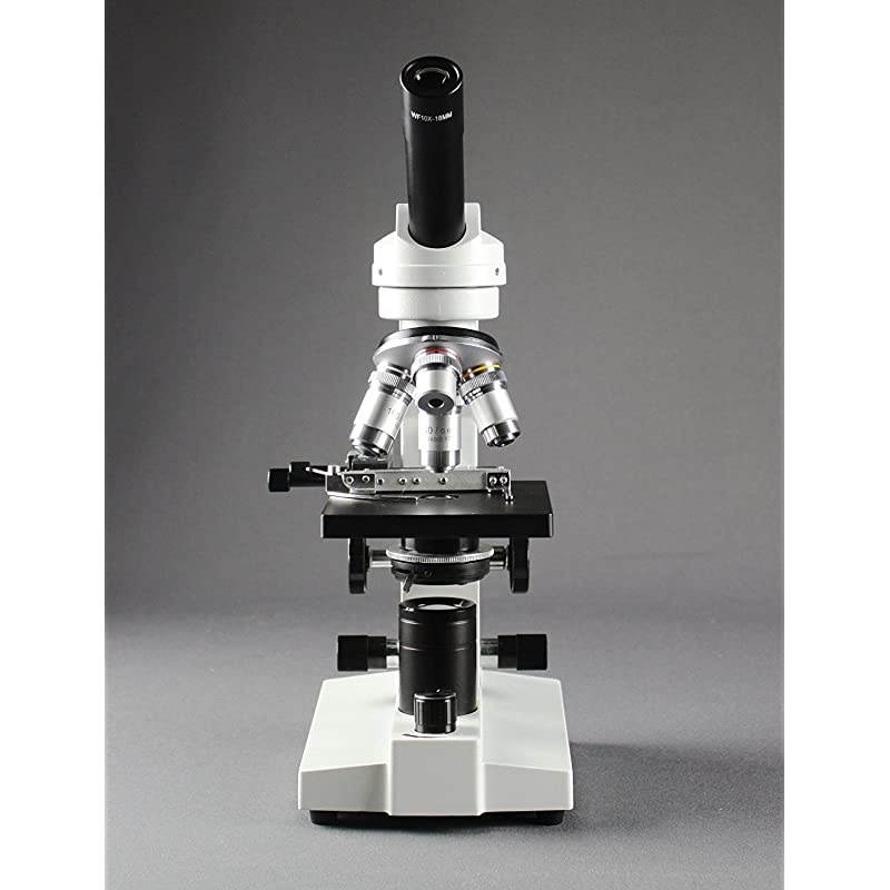 VME0020XE3MS2 LED Microscope 10x WF and 25x WF Eyepiece 40x 2500x Magnification LED Illumination with Intensity Control 125 NA Abbe Condenser Mechanical Stage