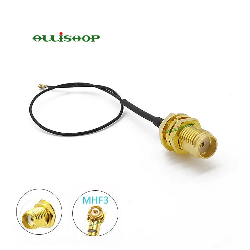 MHF3 IPEX U.FL IPX to SMA Female Pigtail Cable for Mini PCI 0.81mm M2 Card Intel WIFI Wireless Board