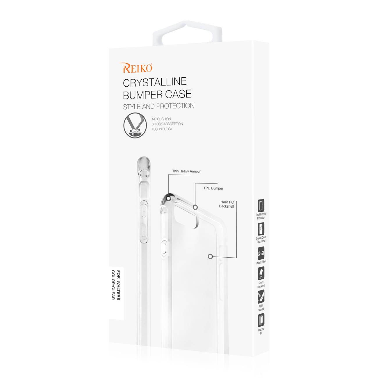 Reiko Alcatel Walters Transparent Air Cushion Protector Bumper Case With Ring Holder In Clear